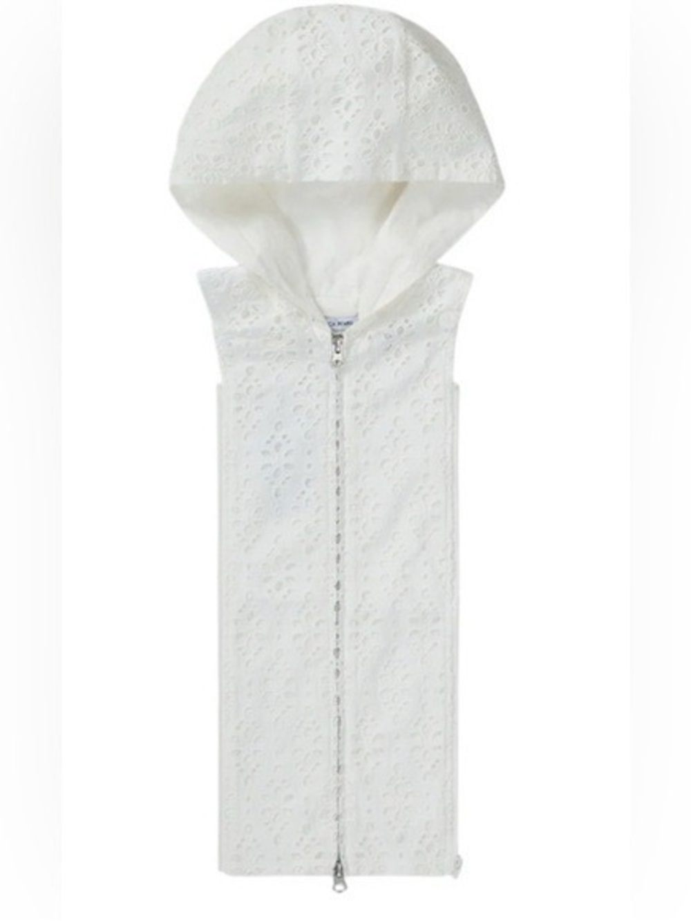 Veronica Beard Marlo Lace Hoodie Dickey in White NEW
